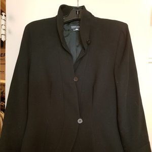 GIORGIO ARMANI BLACK CREPE JACKET, SIZE 46/10